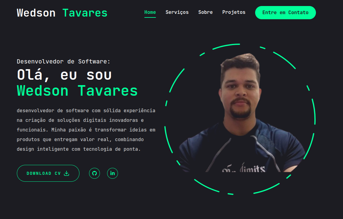 FullStack - WebSite Portfólio.